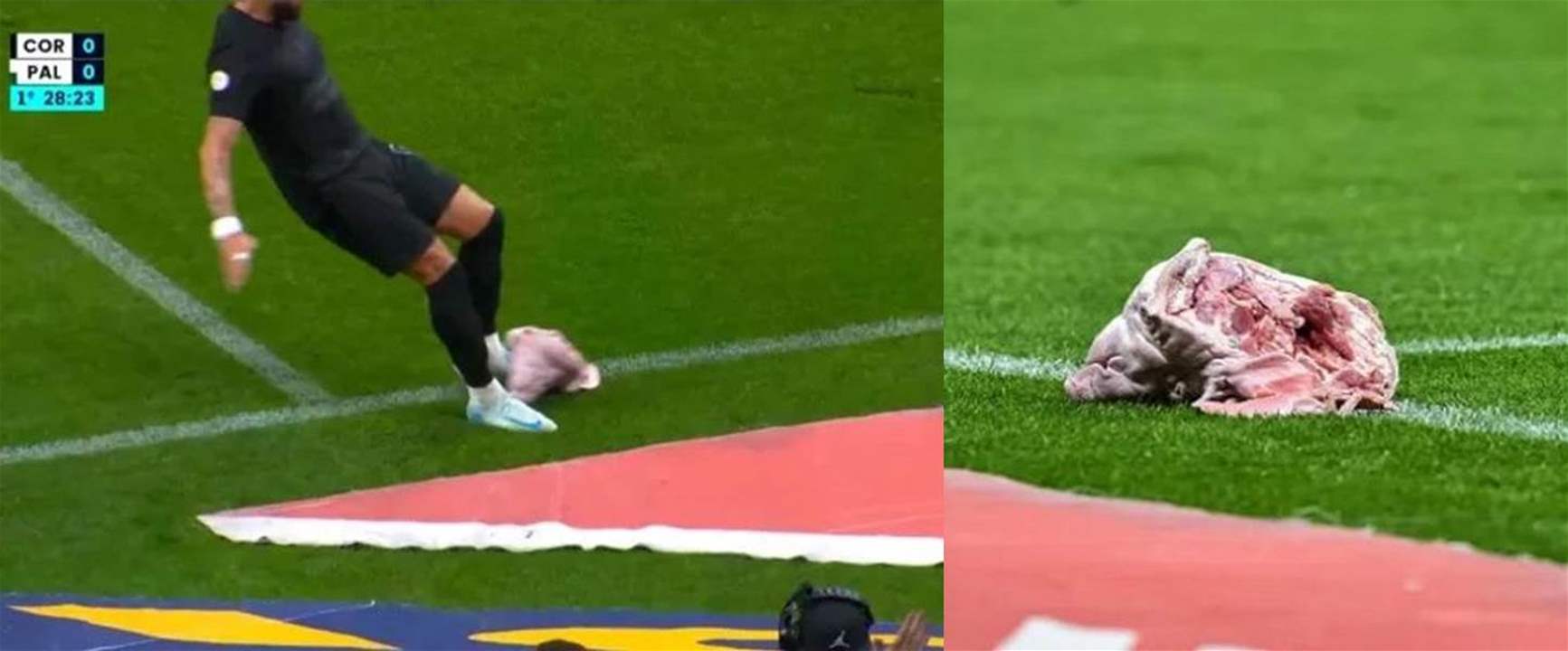 فيديو - رأس خنزير مقطوع يخترق ديربي باوليستا