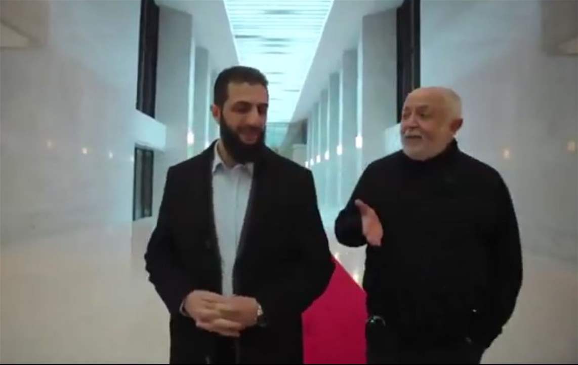 أحمد الشرع مع  BBC في قصر الشعب بدمشق