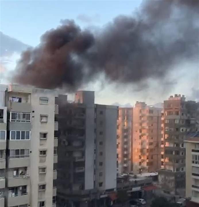 بالفيديو- حريق كبير في الميناء - طرابلس 