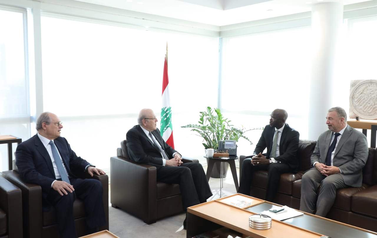 ميقاتي يلتقي نائب المدير الاقليمي للبنك الدولي في الشرق الاوسط وشمال افريقيا 