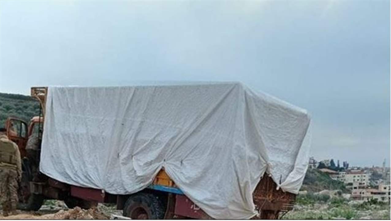 ضبط شاحنة اسلحة في الوردانية.. بعهدة القضاء