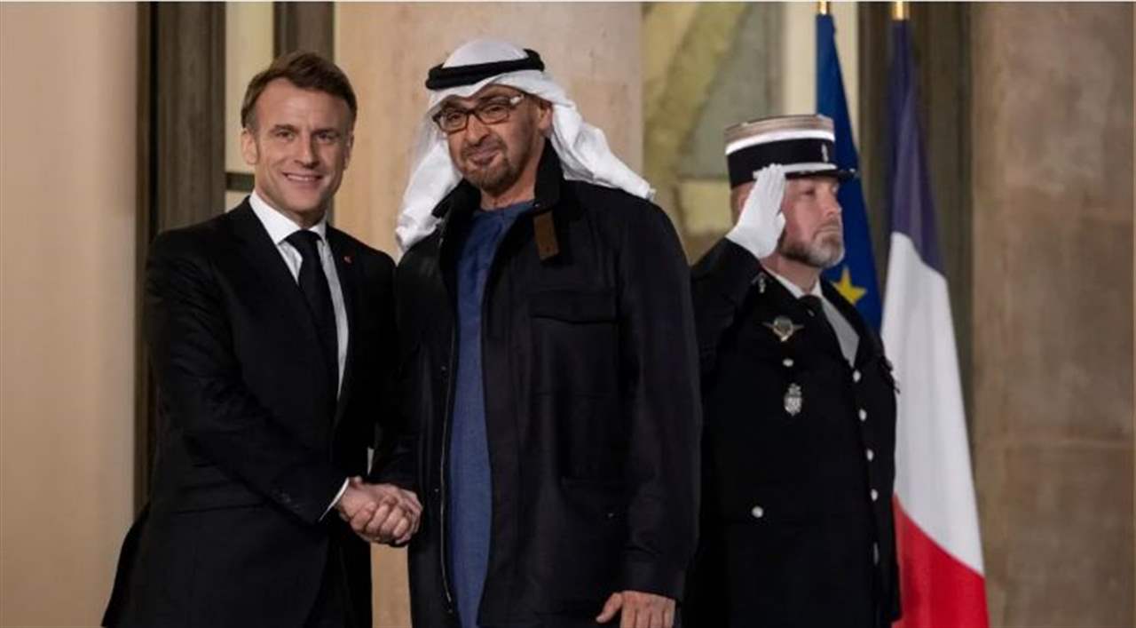 بن زايد إلتقى ماكرون في باريس 