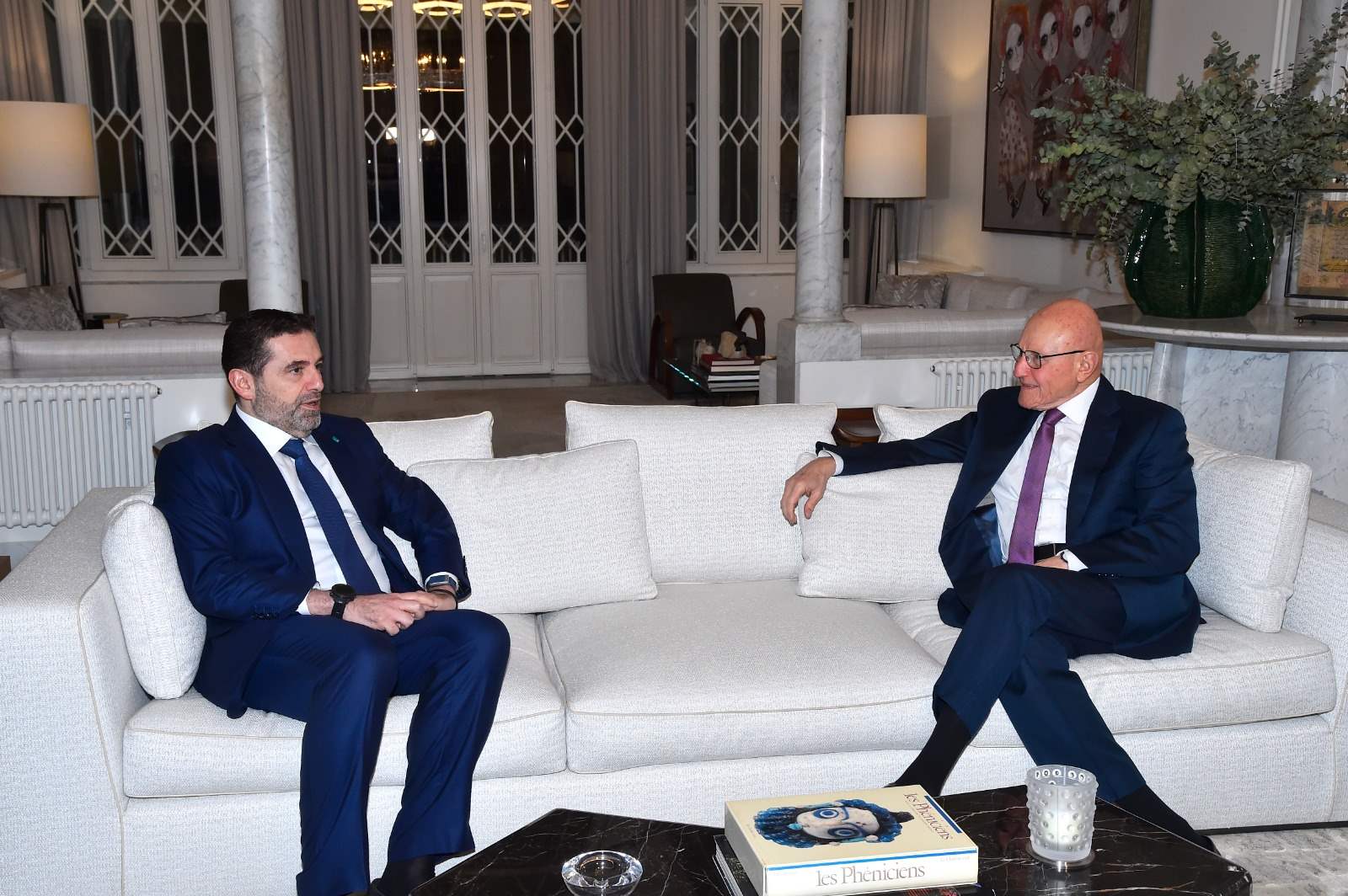 الرئيس الحريري زار الرئيس تمام سلام في منزله بالمصيطبة 