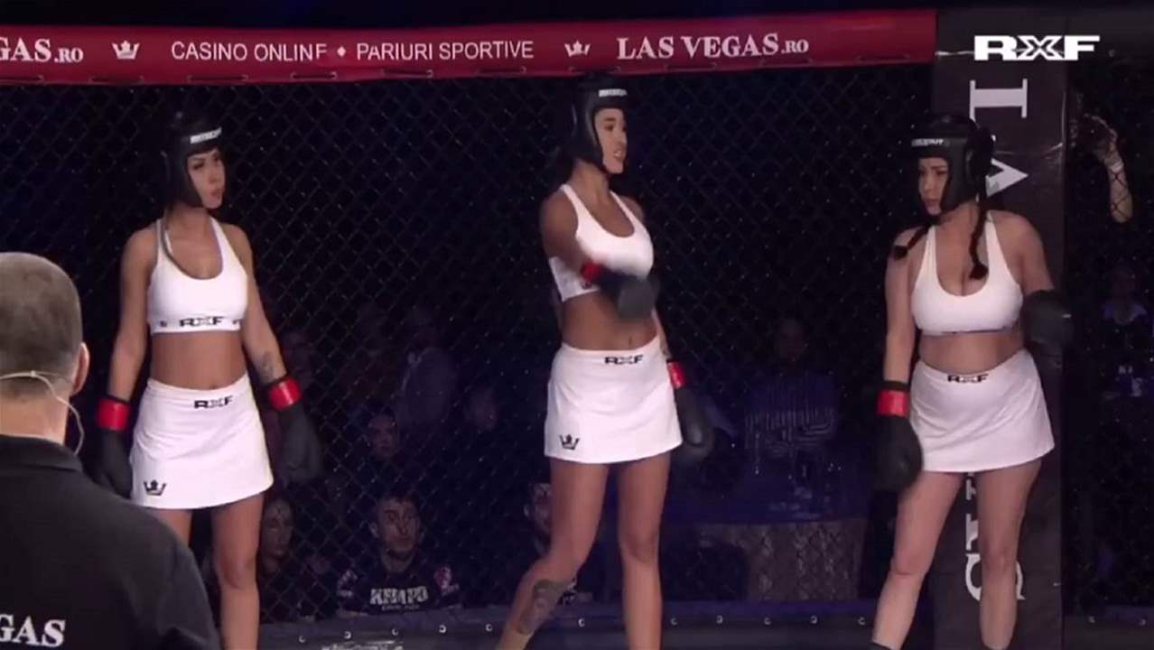 فيديو لأغرب نزال .. مقاتلين في مواجهة نجمات الموقع الإباحي