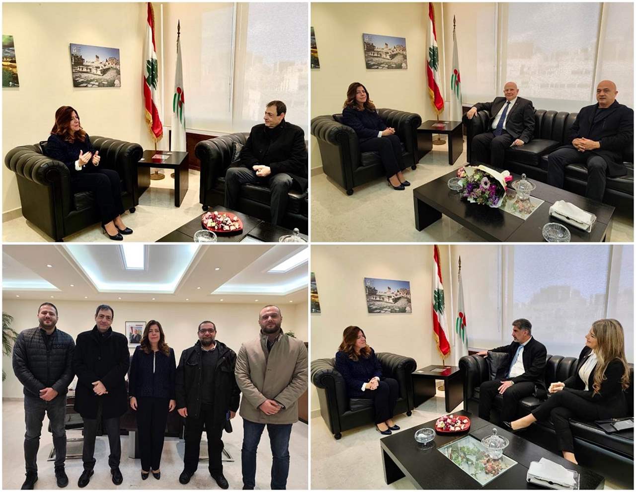 بيراقداريان استقبلت اتحاد كرة السلة واللجنة الأولمبية ودعت الى التوافق ووحدة الحركة الرياضة