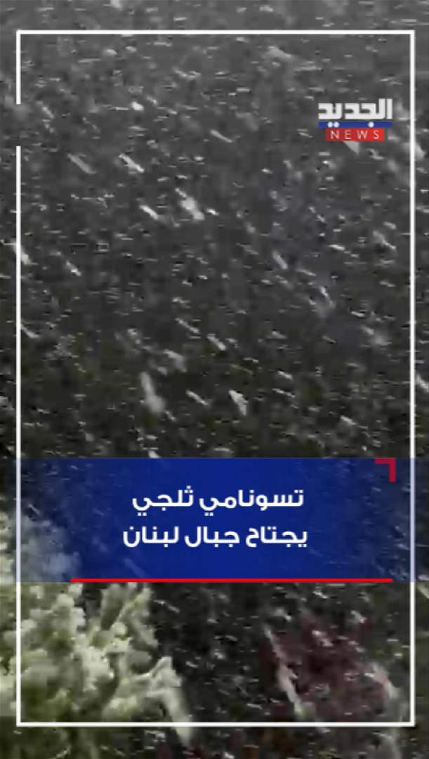 تسونامي "ثلجي".. يجتاح جبال لبنان (فيديو)