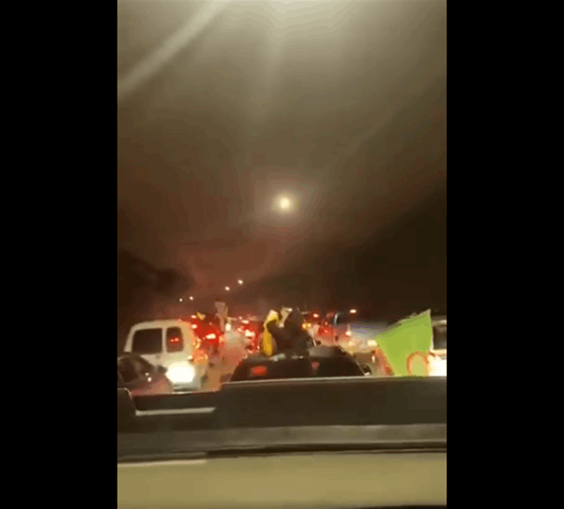 فيديو من داخل نفق المطار مساء اليوم 