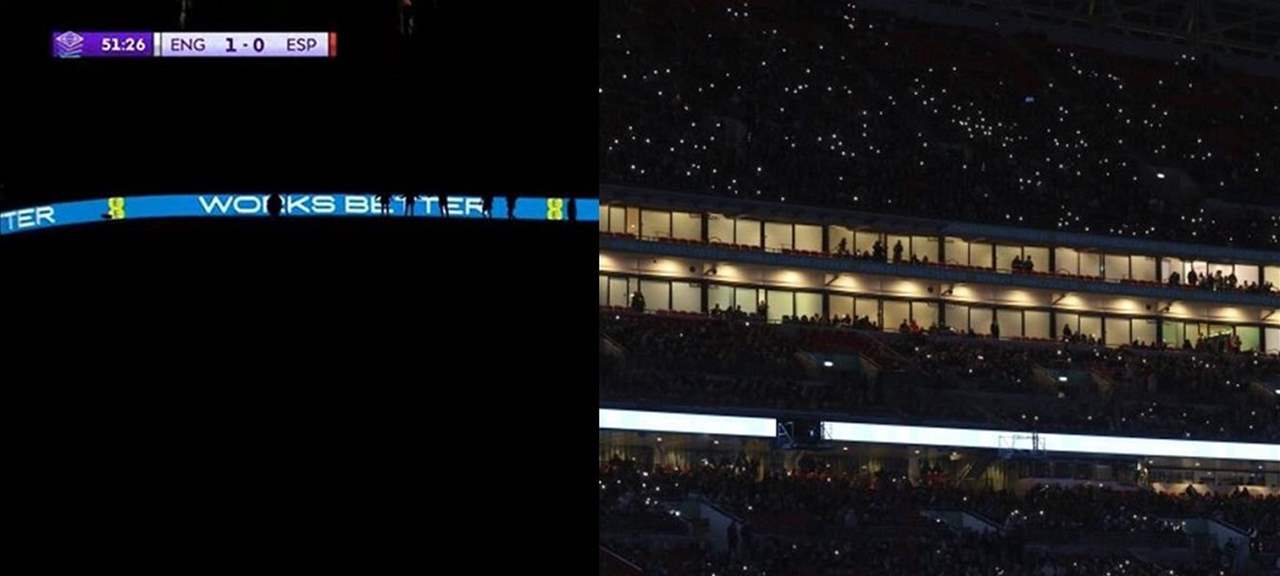 حدثٌ نادر: انقطاع الكهرباء في ملعب ويمبلي 