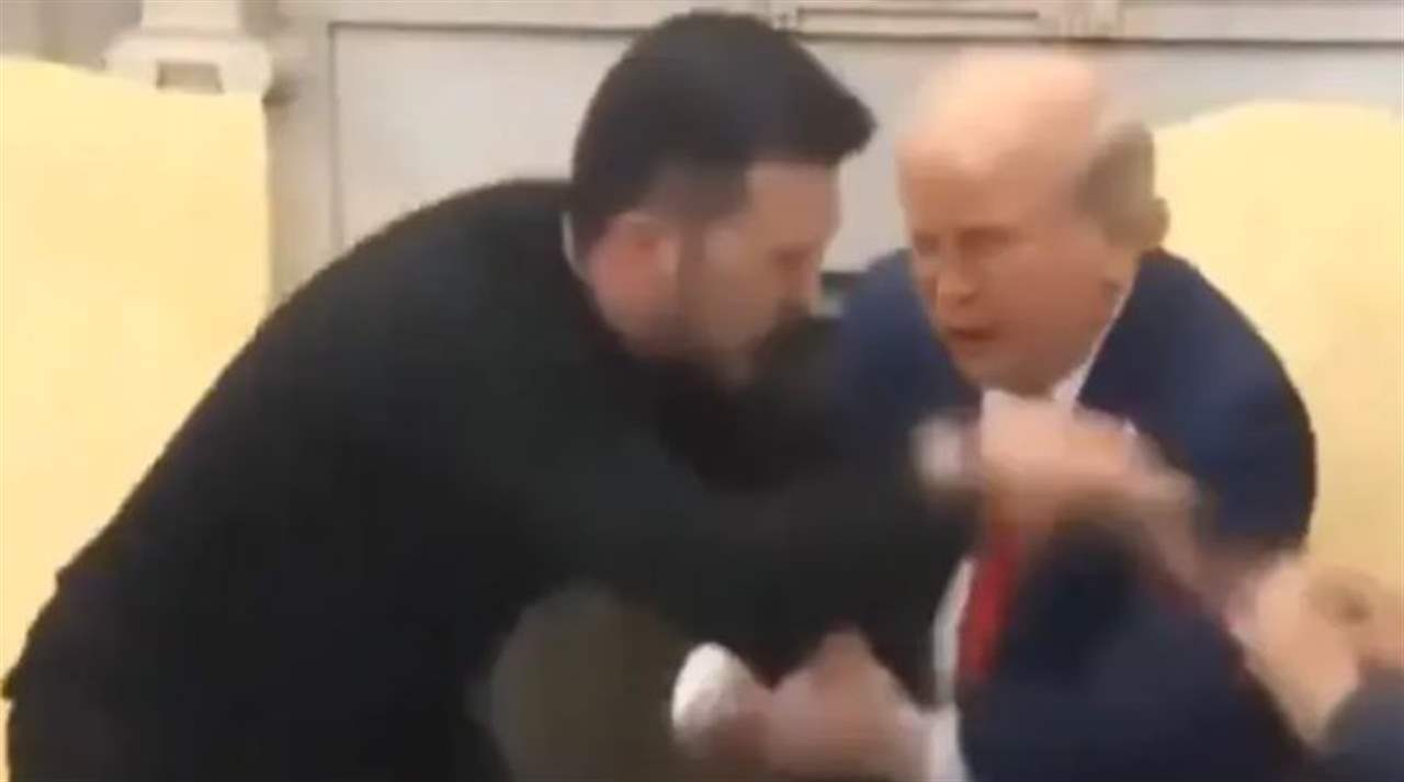 عراك بين ترامب وزلنسكي.. ما حقيقة الفيديو؟