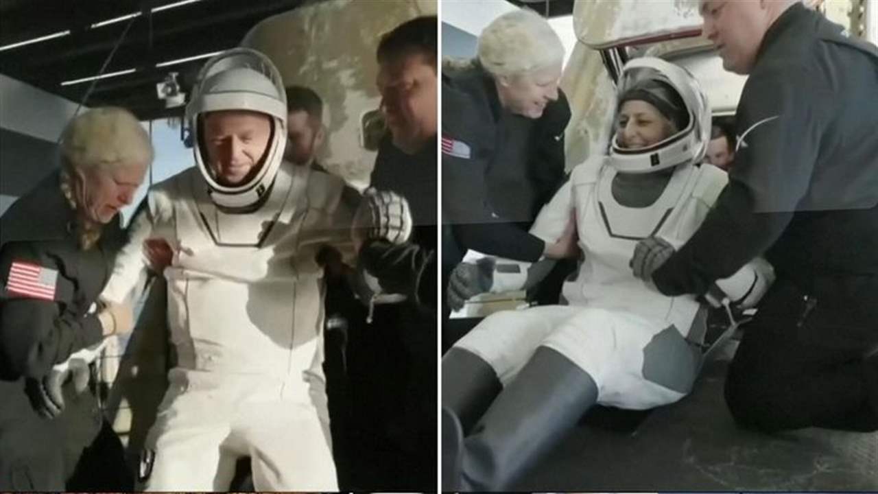 بالفيديو: علقا في الفضاء لسنة.. وعادا! 