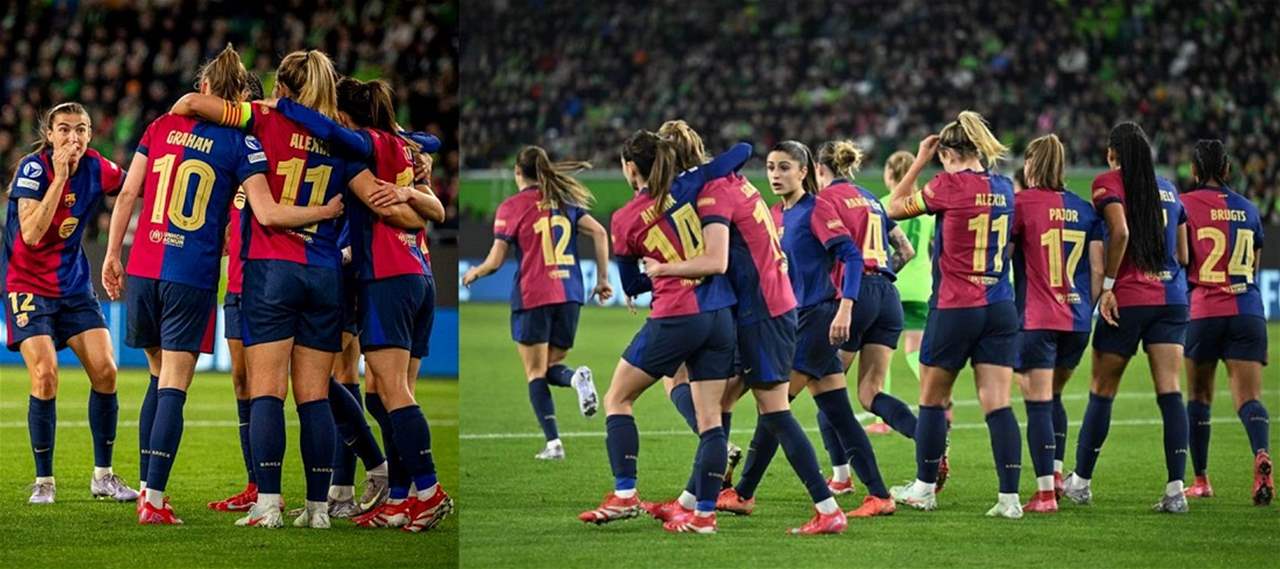 فيديو - سيدات برشلونة يتابعن الاستعراض ويسحقن فولفسبورغ