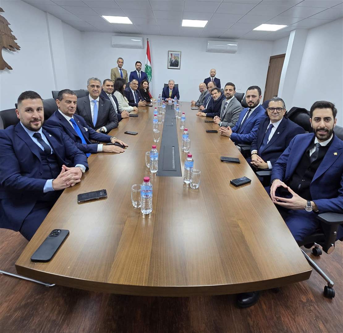 وزير الخارجية استقبل وفداً من مجلس التنفيذيين اللبنانيين في السعودية