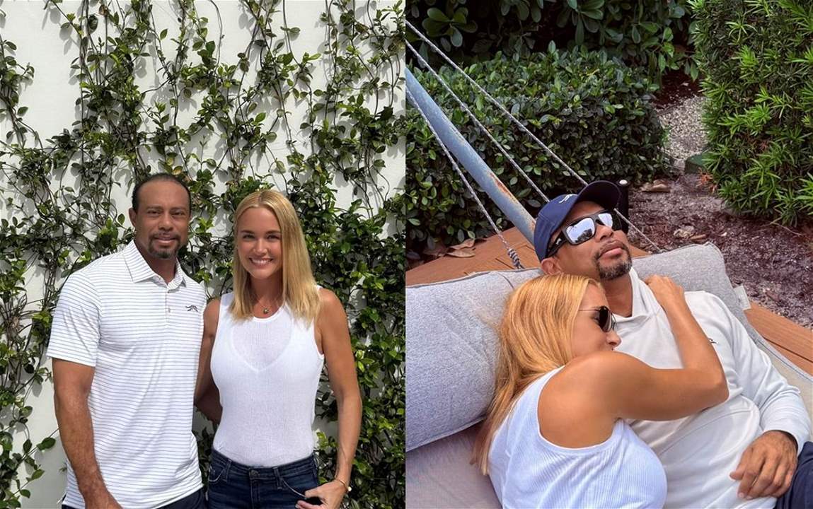 تايغر وودز يعلن علاقته بطليقة نجل الرئيس ترامب