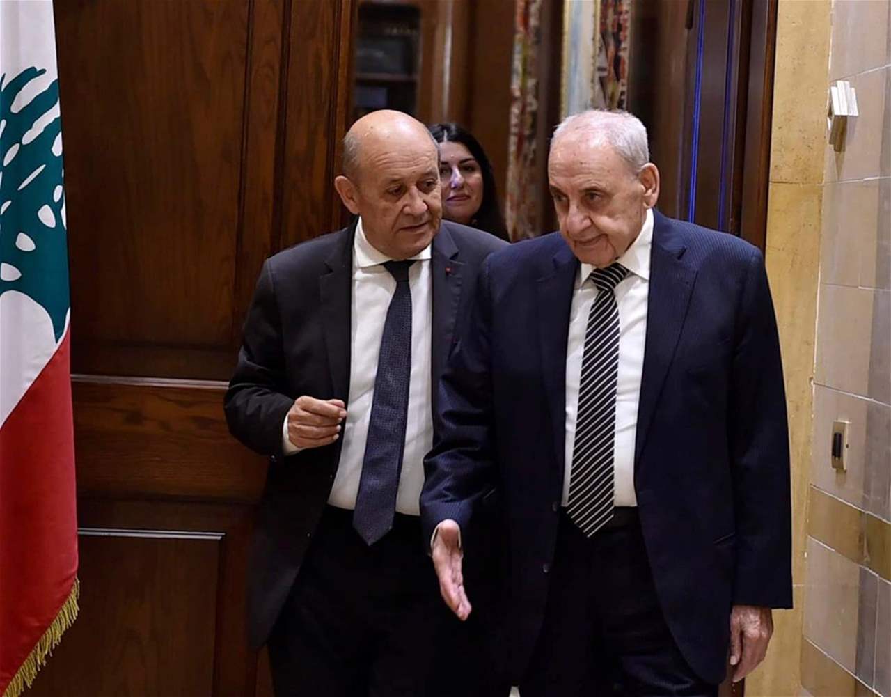 بالصوت والصورة: ما دار بين لودريان وبرّي؟ 