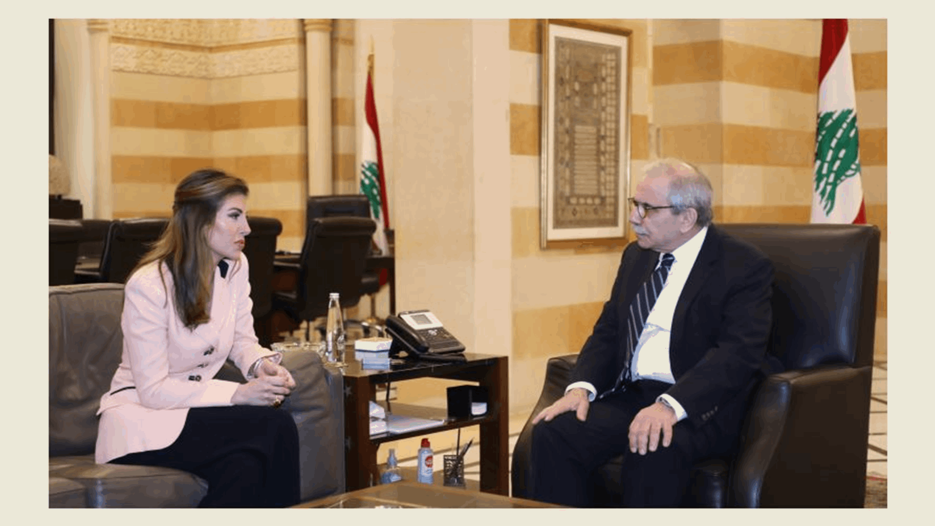 لقاء بين سلام وارتاغوس في السرايا.. هذا ما جاء فيه