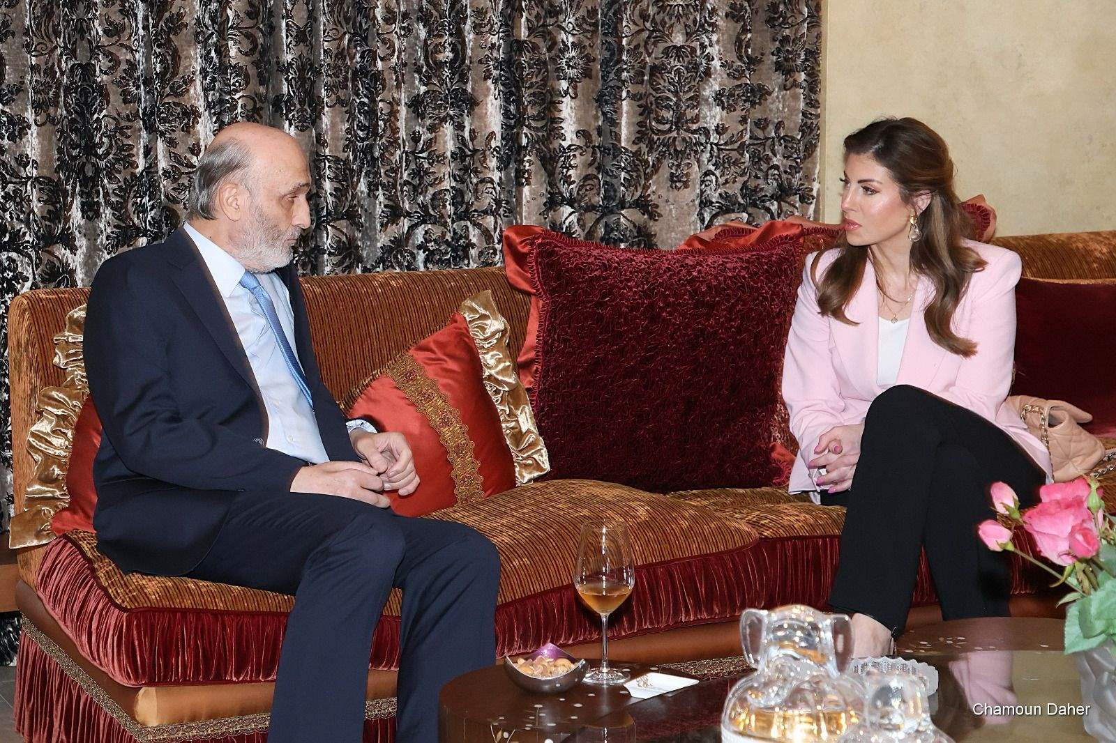 جعجع استقبل اورتاغوس: نزع السلاح غير الشرعي هو مطلب لبناني أساسي