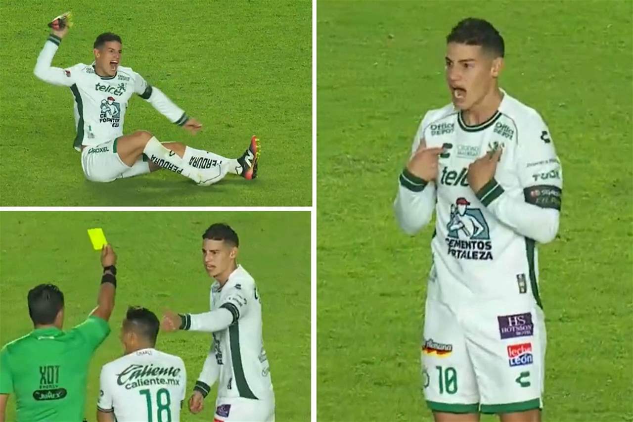 فيديو - خيمس رودريغيز يرمي حذائه على الحكم !!