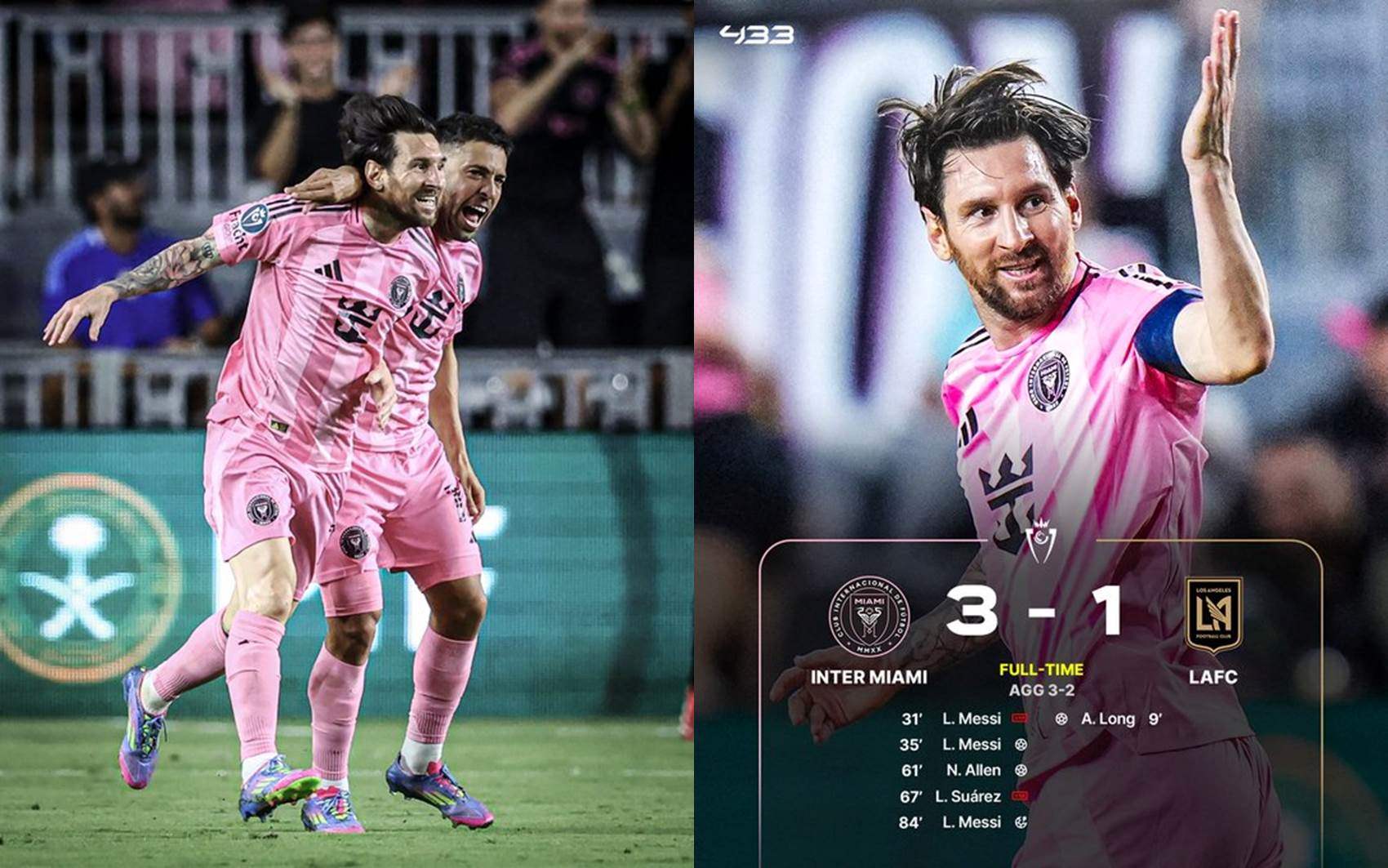 فيديو - ميسي يقود فريقه لنصف نهائي كأس الكونكاكاف