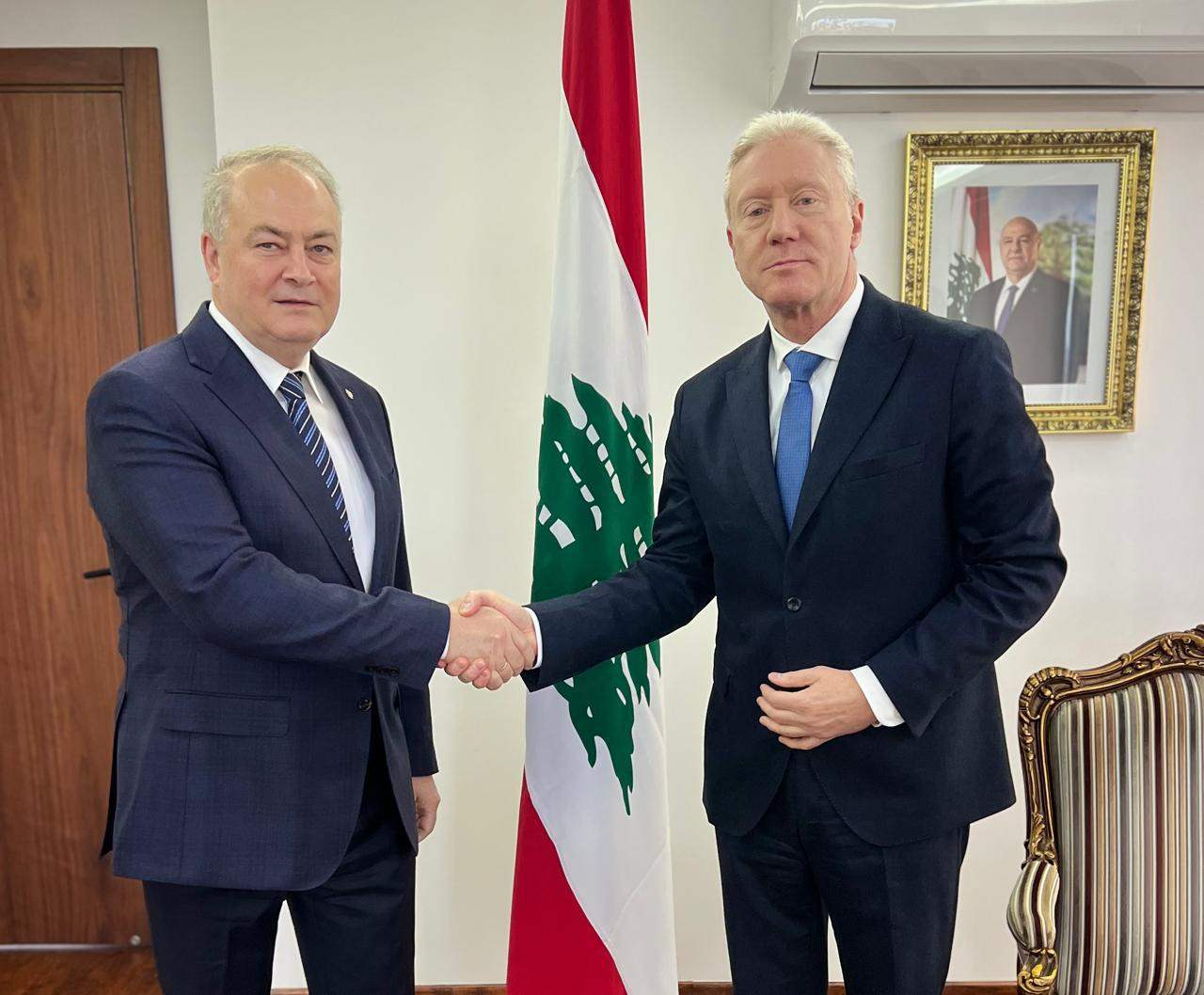 رجّي إستقبل سفير روسيا الاتحادية.. ودعوة لزيارة موسكو