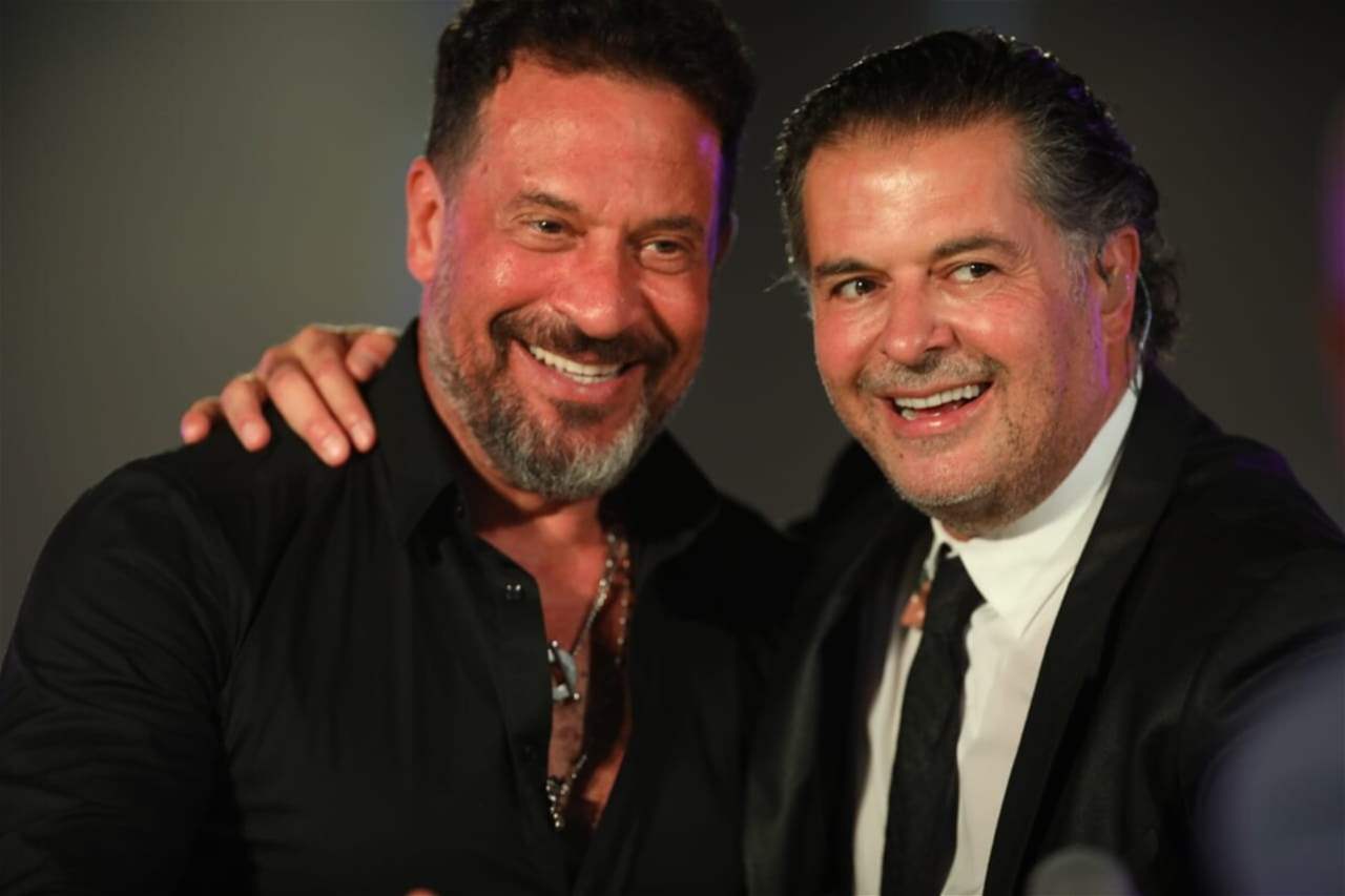 لقاء عفوي يجمع راغب علامة و ماجد المصري في بيروت 