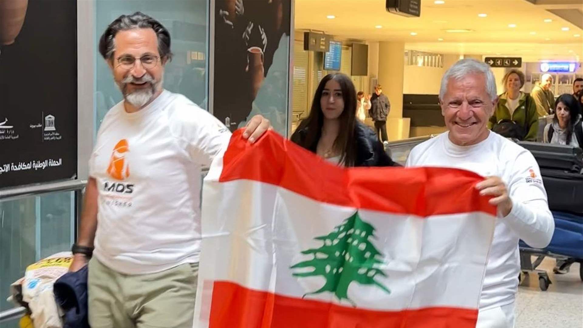  اللبنانيان غسان حجار وسيرج تشوبوليان أنهيا أصعب ماراثونات العالم لإنقاذ شاب يُحارب السرطان