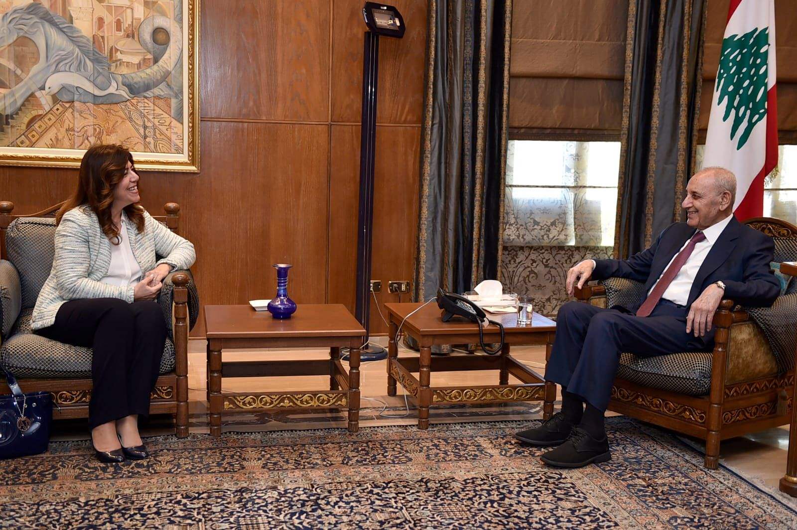 بايراقداريان زارت الرئيس برّي وعرضت مبادرتها لتوحيد العائلة الرياضية 