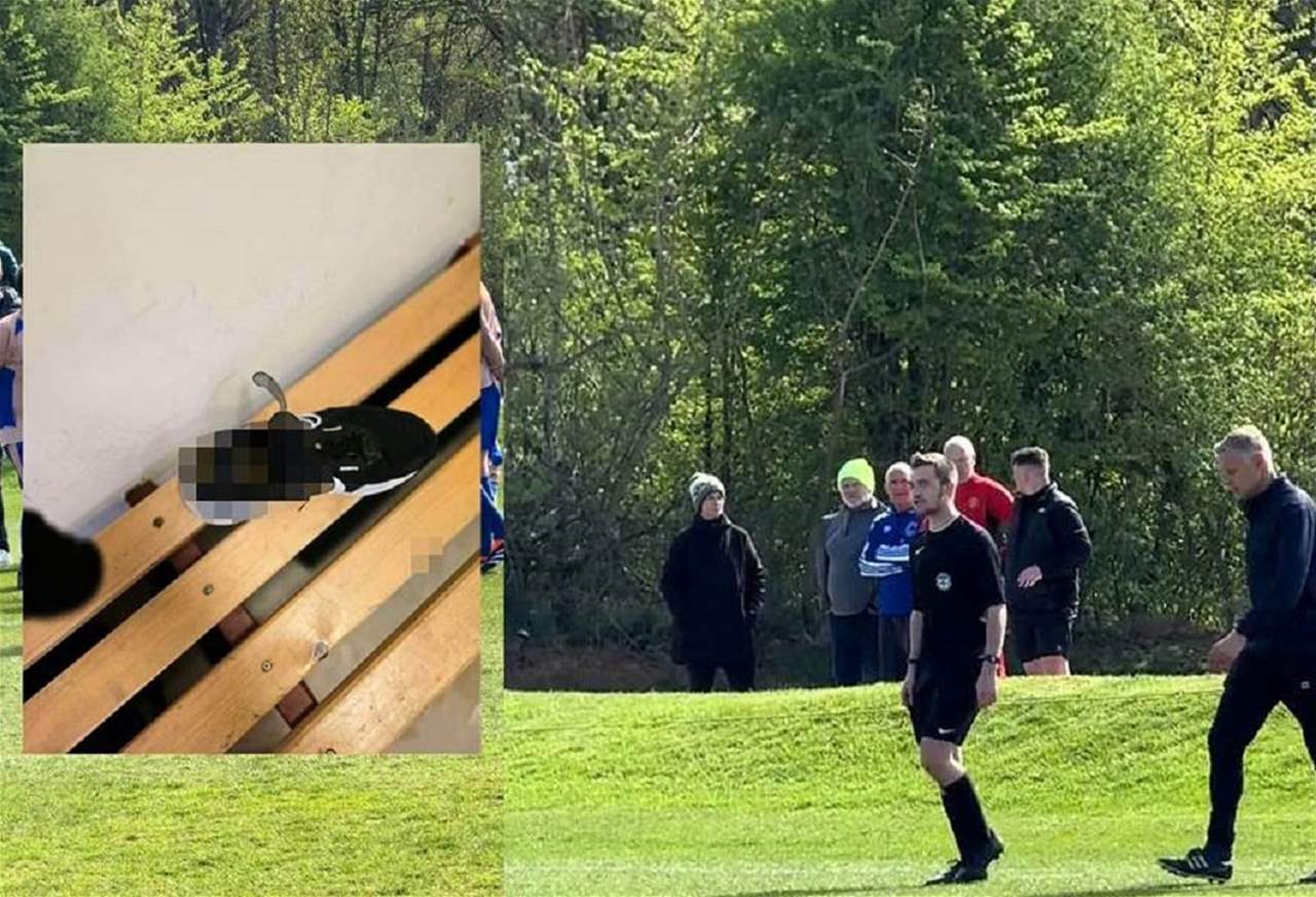 إلغاء مباراة والسبب "براز في حذاء الحكم" !!