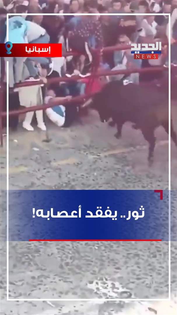 "ثور".. يفقد أعصابه! (فيديو)