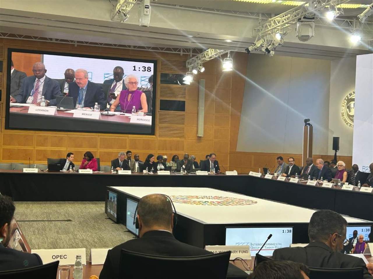 الوزير جابر شارك في اجتماع رفيع المستوى مع صندوق النقد الدولي 