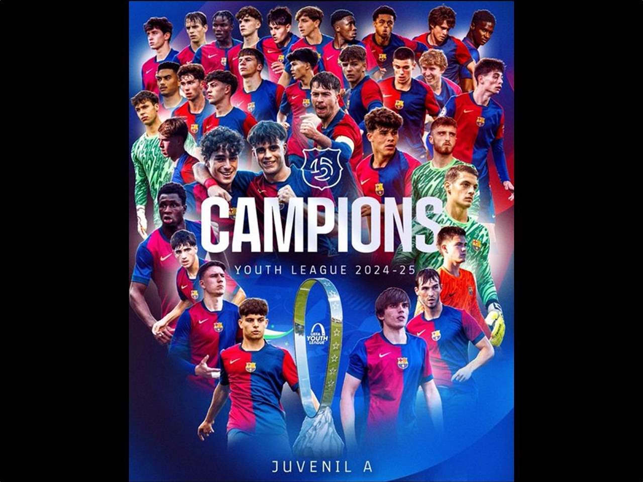 برشلونة بطلاً لأوروبا للشباب بلا نجومه الثلاثة الكبار