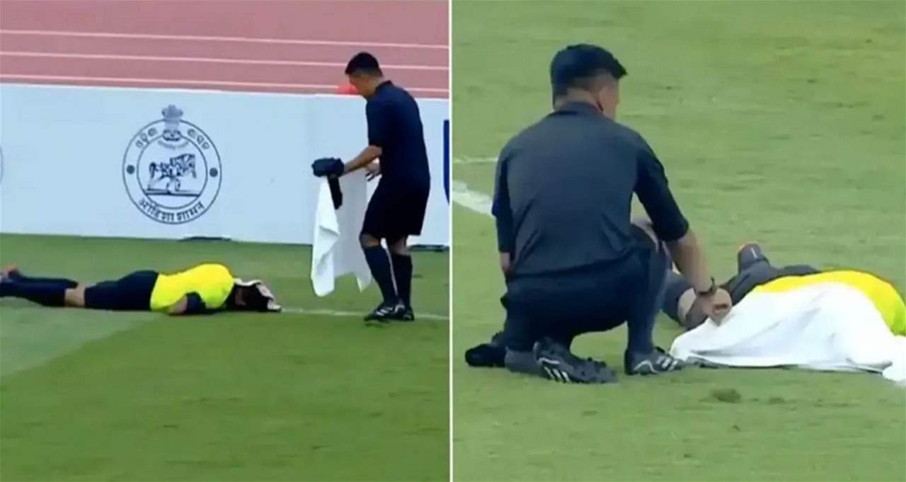 فيديو - اسراب النحل تهاجم الملعب وتلدغ الحكم