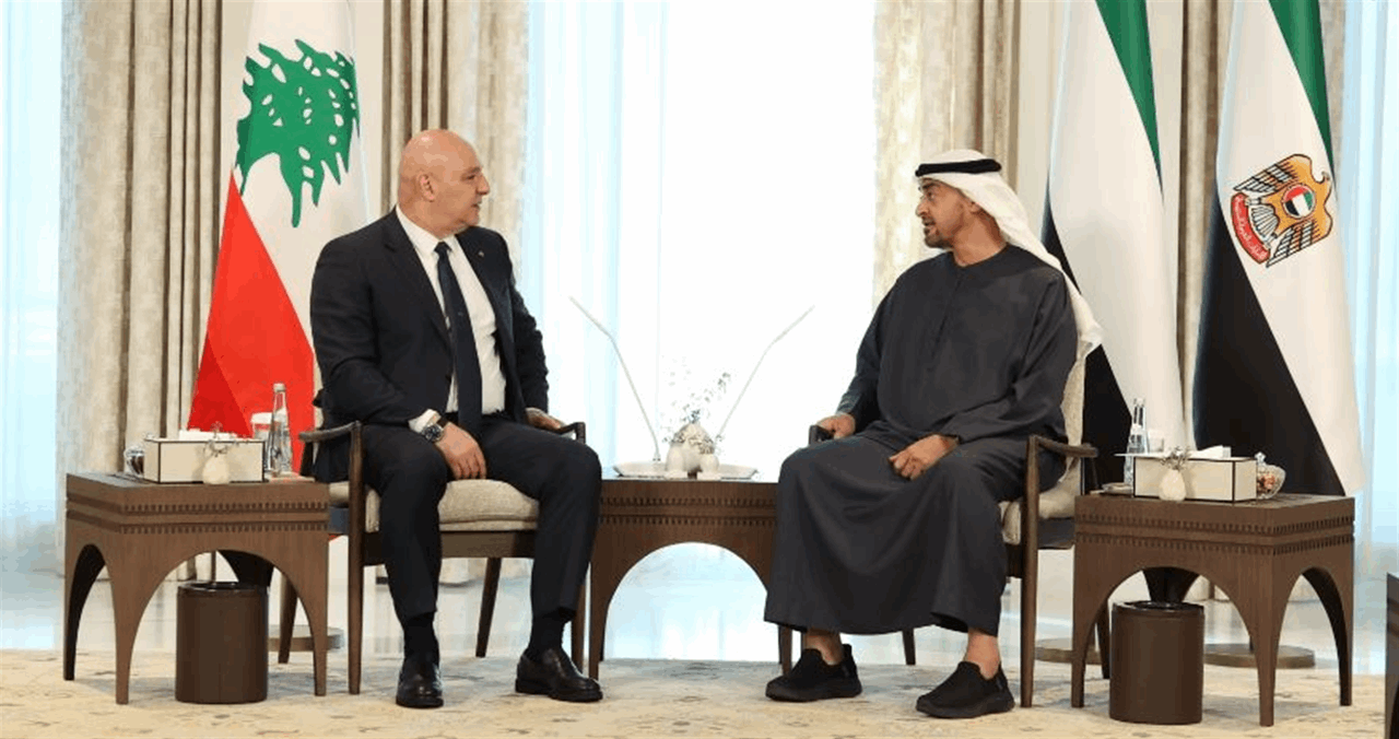 قمة لبنانية - إماراتية في أبو ظبي.. الرئيس عون: الدولة بدأت تستعيد حضورها 