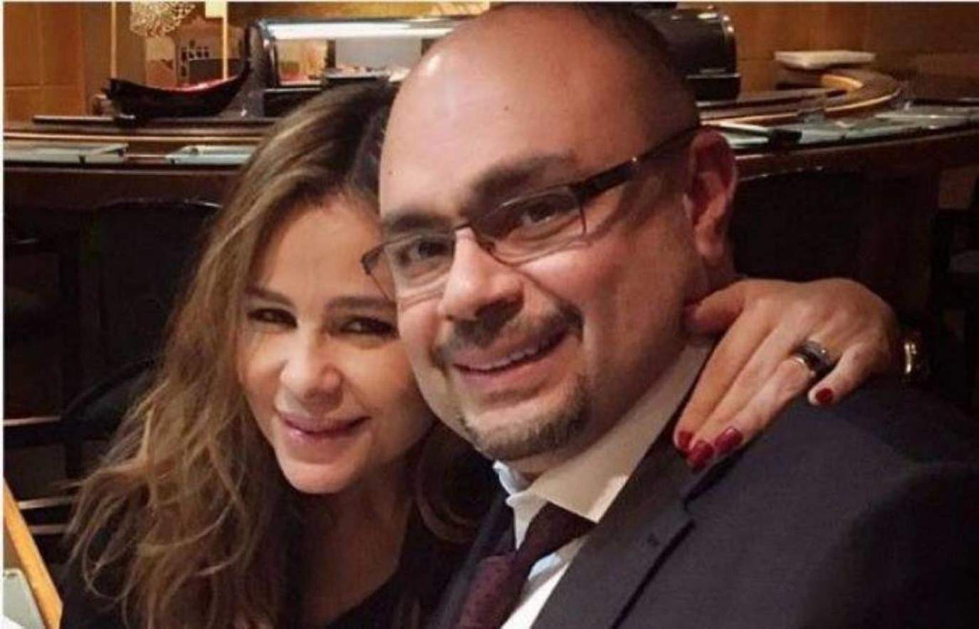 كارول سماحة تنهار من البكاء في وداع زوجها وليد مصطفى 