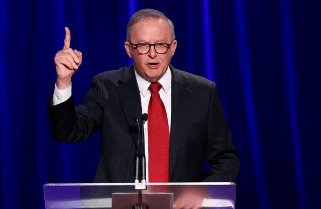 رئيس الوزراء الأسترالي ألبانيز يعلن فوزه في الإنتخابات العامة