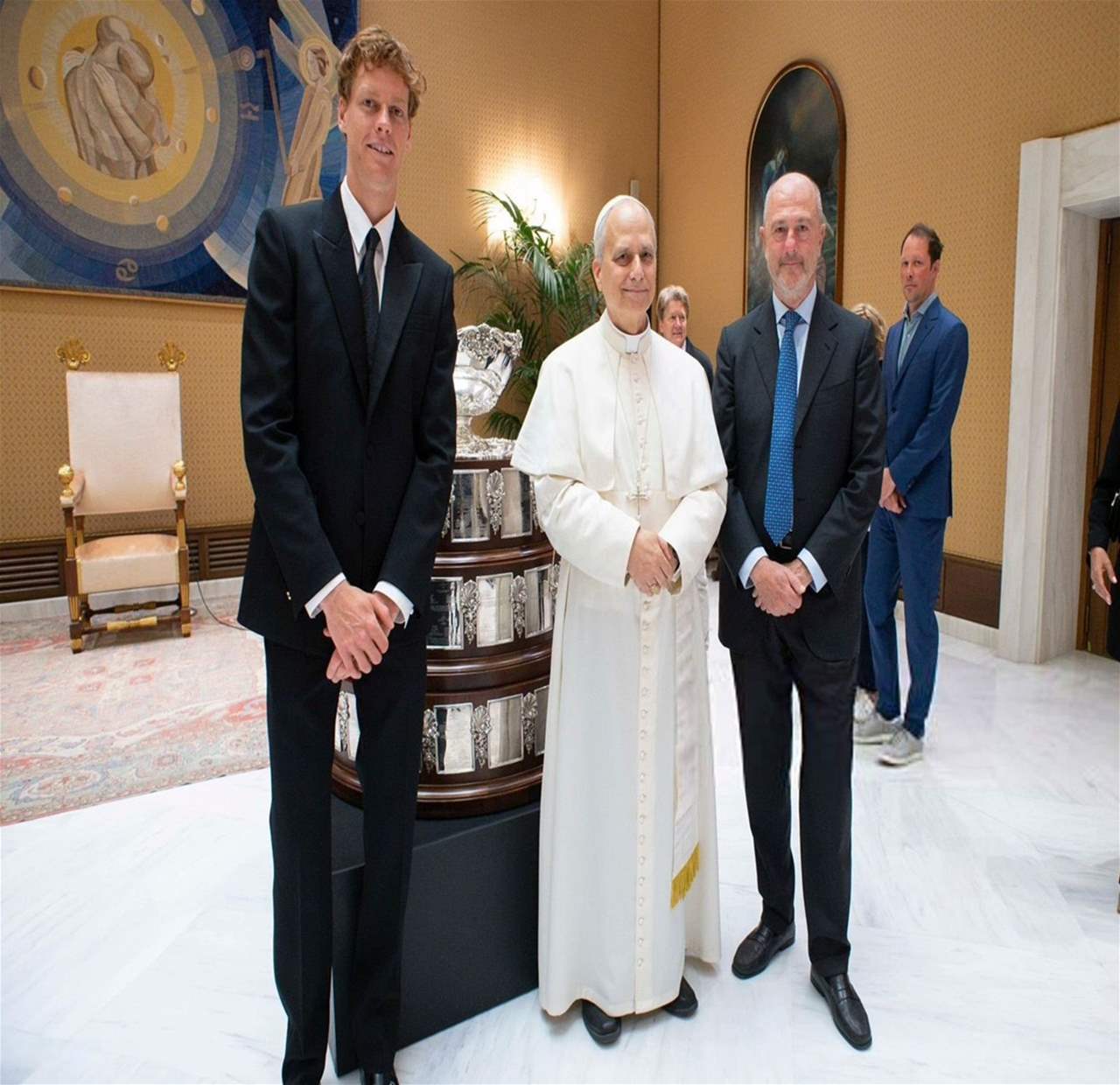 نجم التنس يتحدث عن لقائه مع البابا ليو الرابع عشر