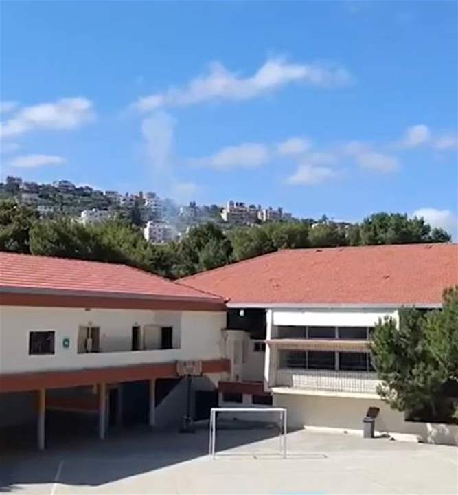 رعب وقلق بين تلامذة إحدى المدارس إثر الغارة الإسرائيلية (فيديو)  
