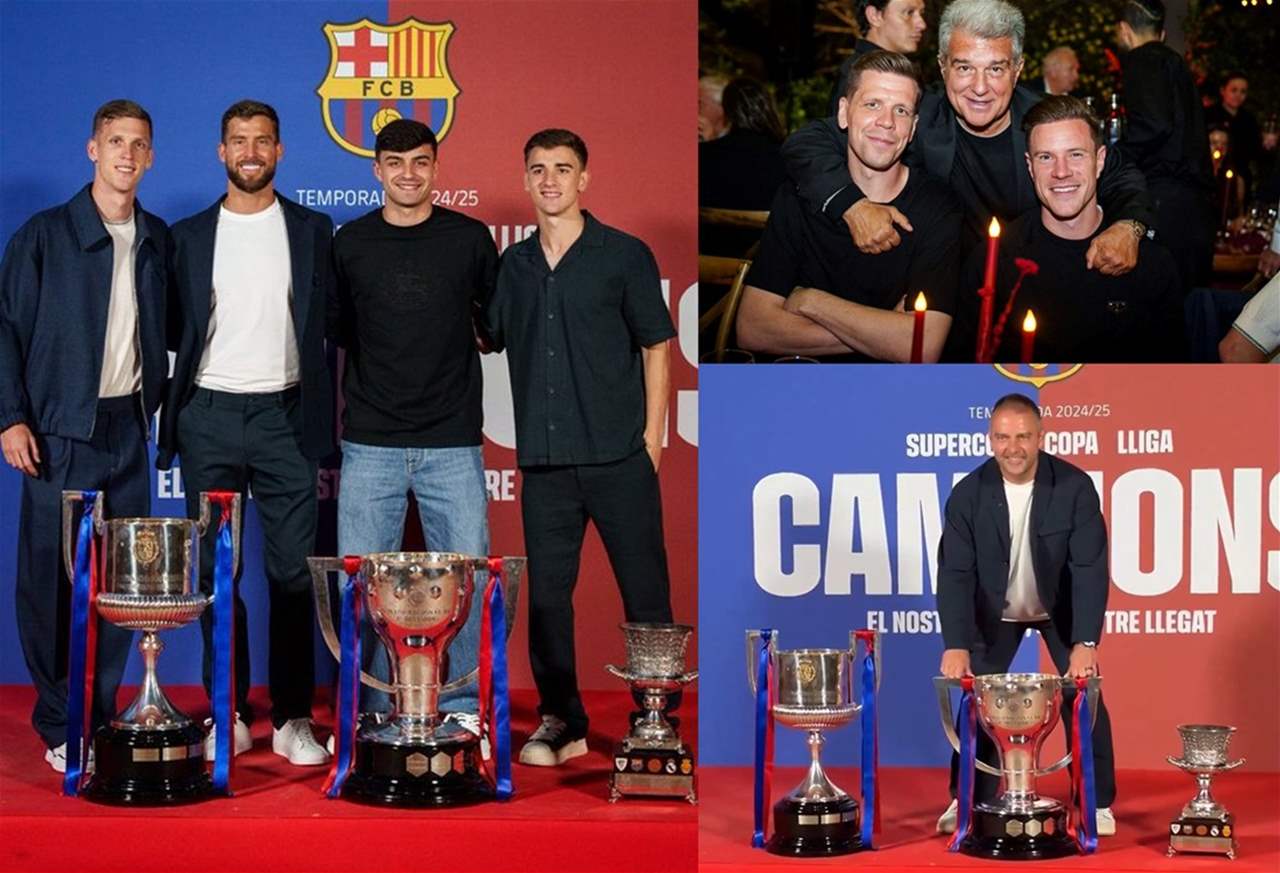 فيديو - حفل عشاء لبرشلونة تكريماً للفريق الأول