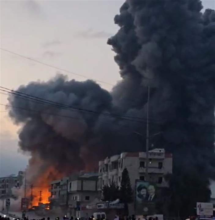 بالفيديو: لحظة الغارة العنيفة! 