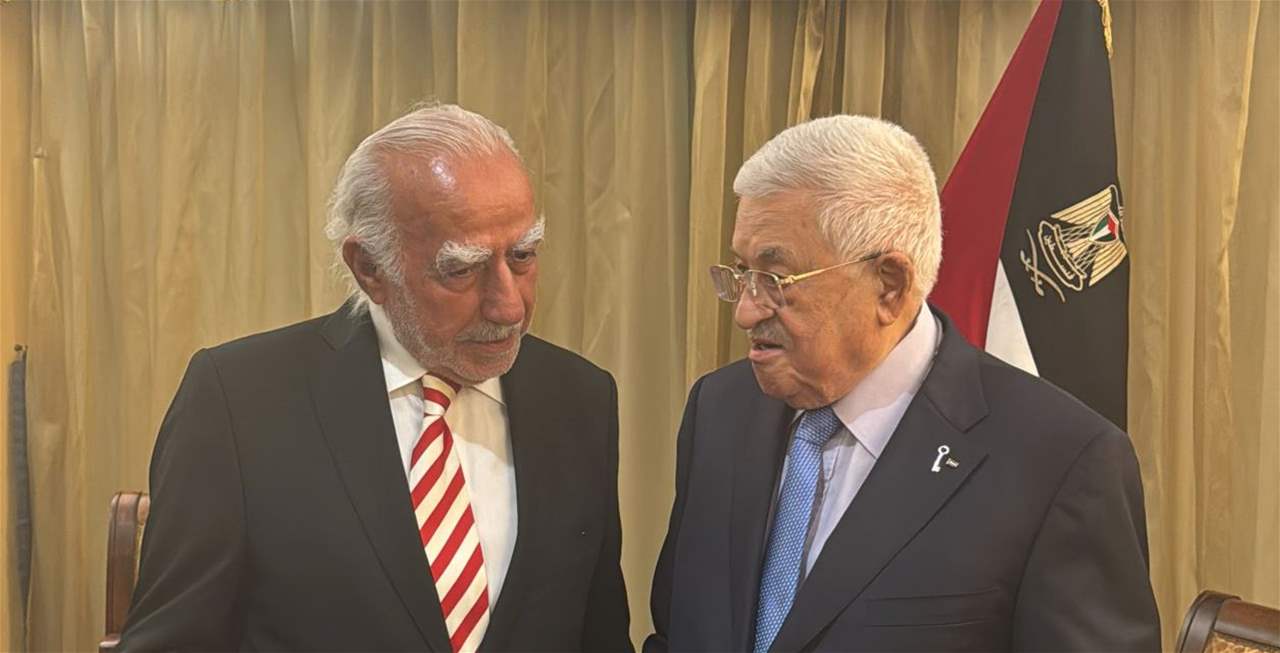 الرئيس الفلسطيني يستقبل رئيس مجلس إدارة تلفزيون الجديد 