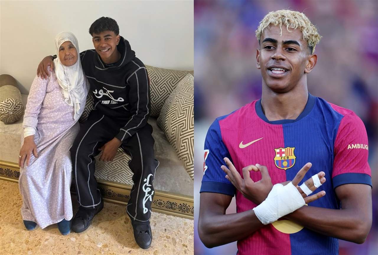 يامال يرفض التقاط الصور لتجديد العقد مع برشلونة الا بحضور جدّته