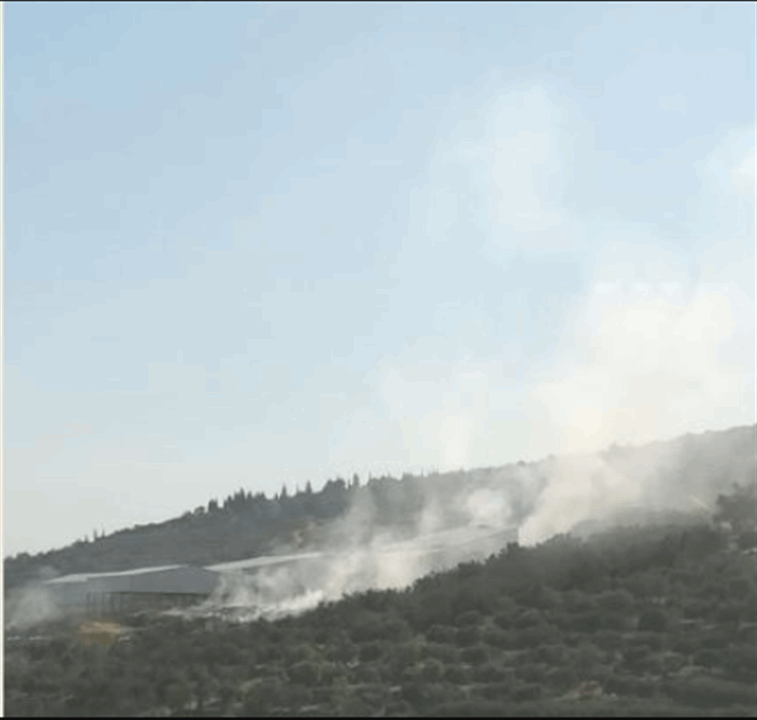 حريق في المنية