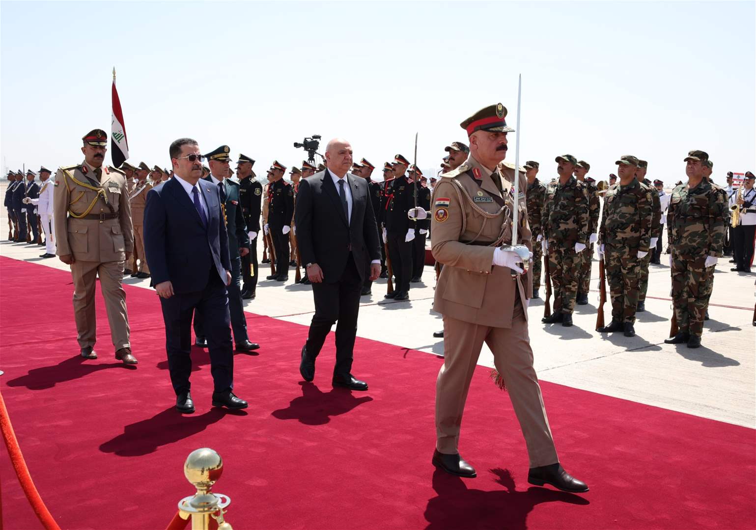 مراسم إستقبال الرئيس عون في العراق (فيديو) 