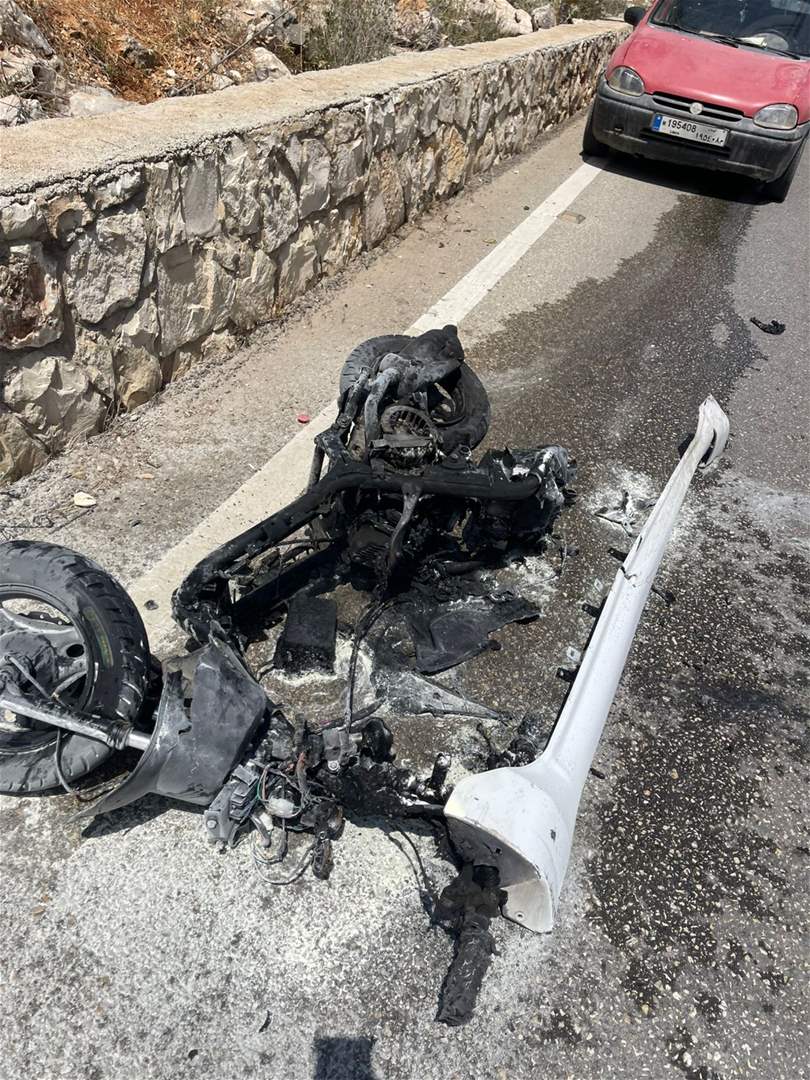 مراسل الجديد: شهيد إثر إستهداف مسيّرة إسرائيلية دراجة نارية على طريق عام بلدة أرنون بقضاء النبطية