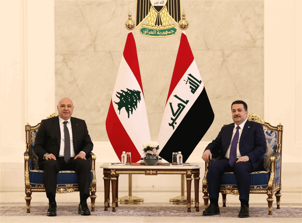 الرئيس عون من العراق: سنبقى على تنسيق دائم في مجالات عدة لا سيما مكافحة الإرهاب 