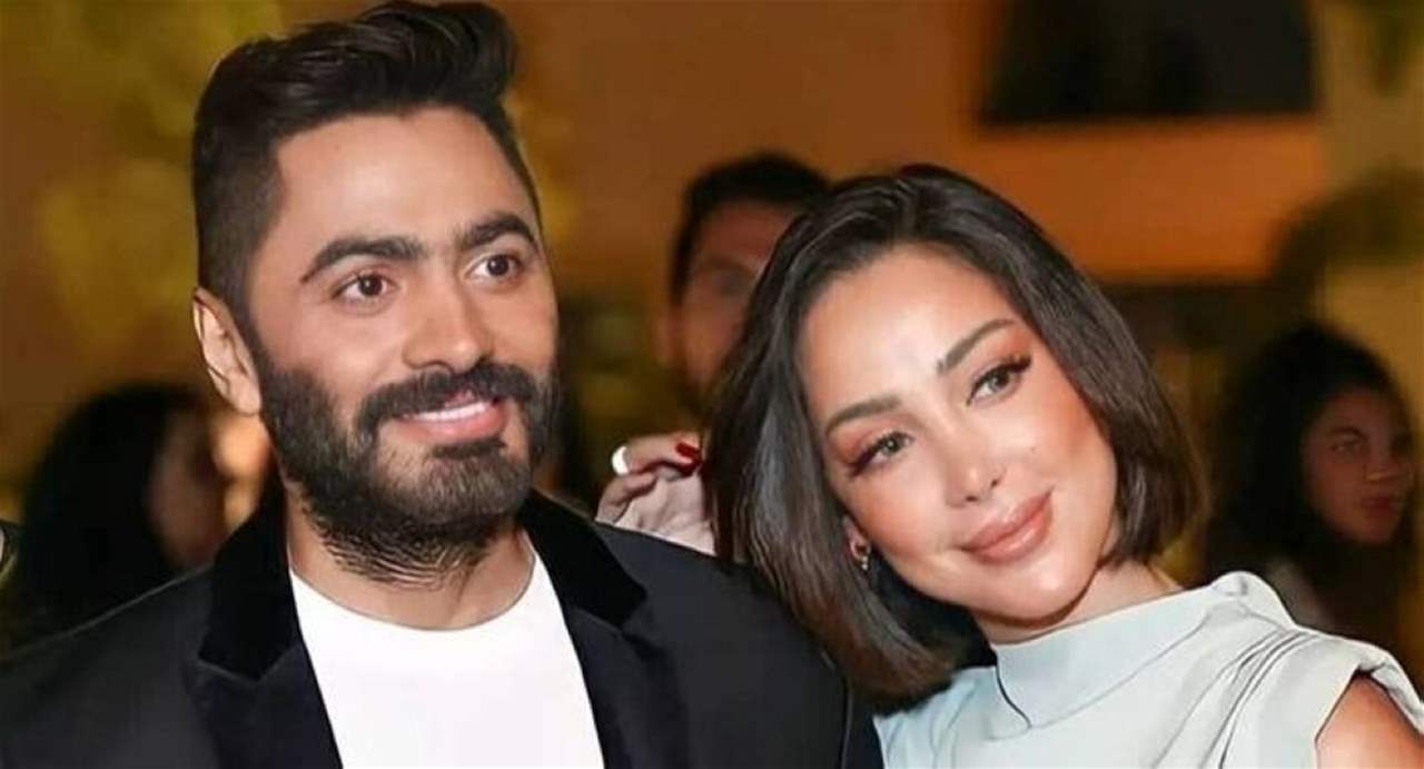 دخول ابن تامر حسني وبسمة بوسيل الى المستشفى 