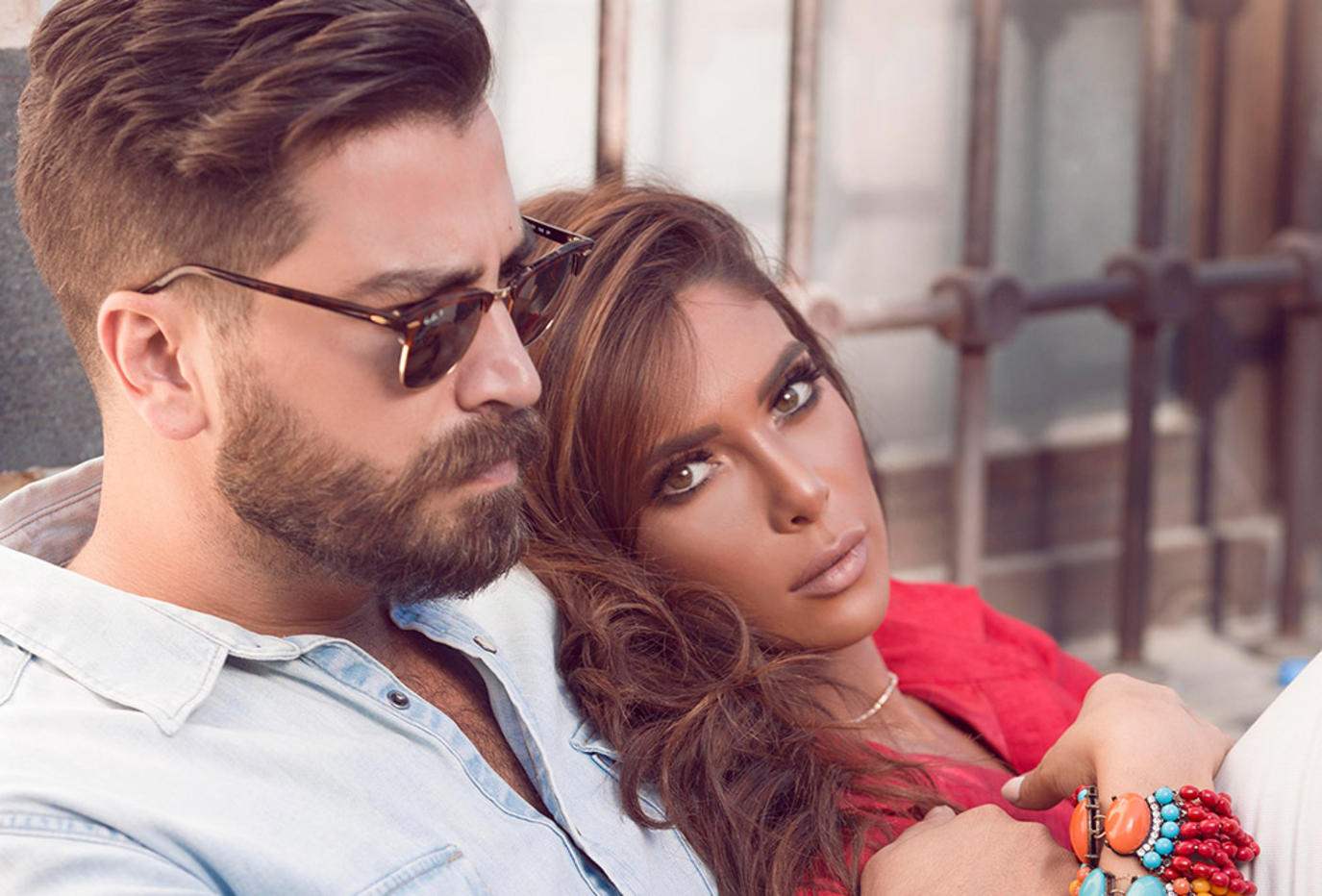 لقطة رومانسية بين معتصم النهار وزوجته لين برنجكجي تتصدر