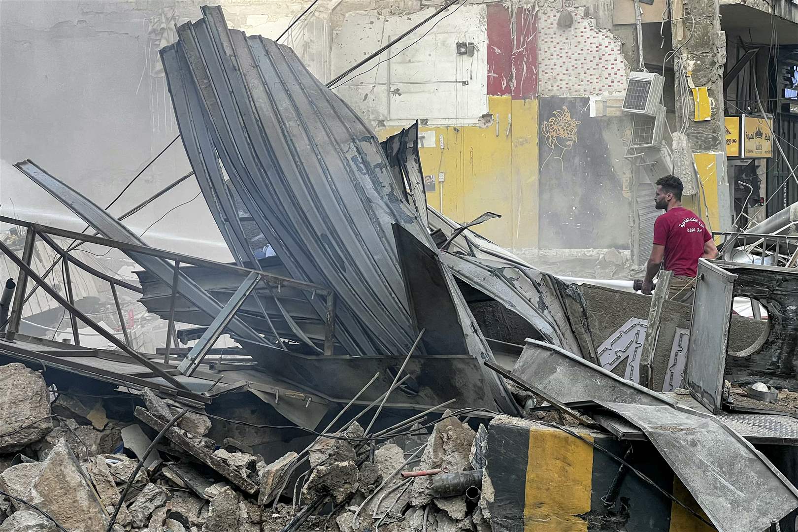 بالفيديو: ما وثقته كاميرا "الجديد" بموقع غارات الضاحية! 