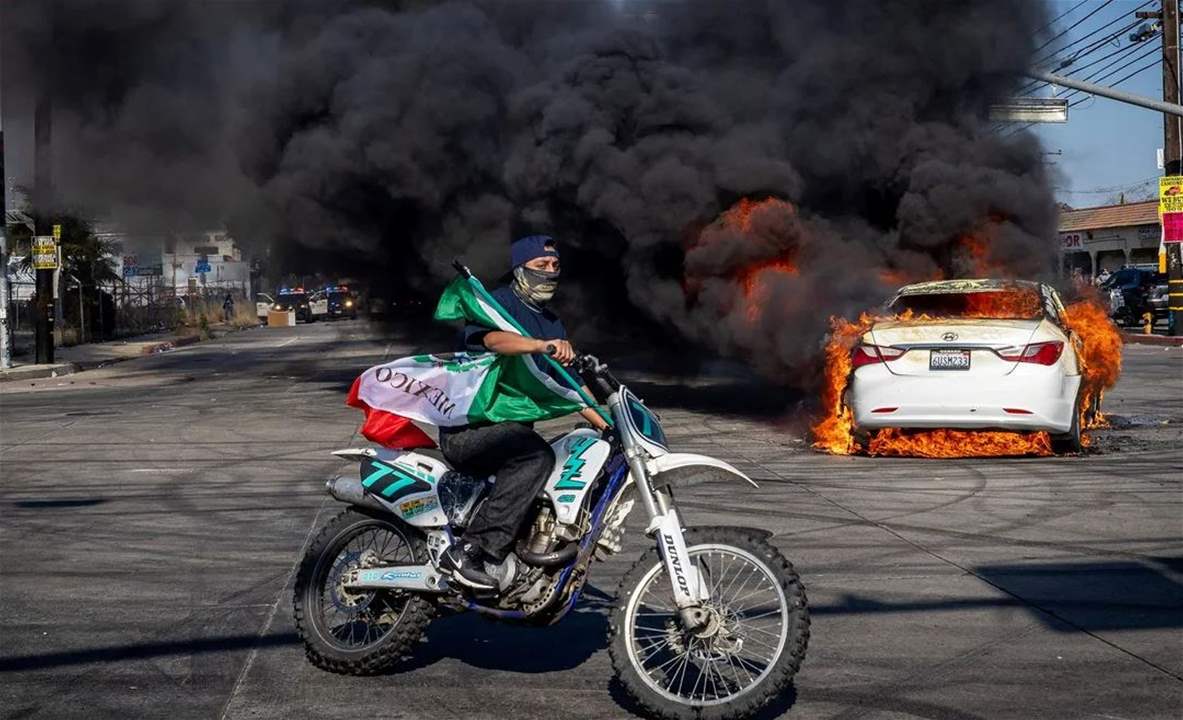 مواجهات في لوس أنجلوس.. وترامب يلوح بتدخل الحكومة الفدرالية