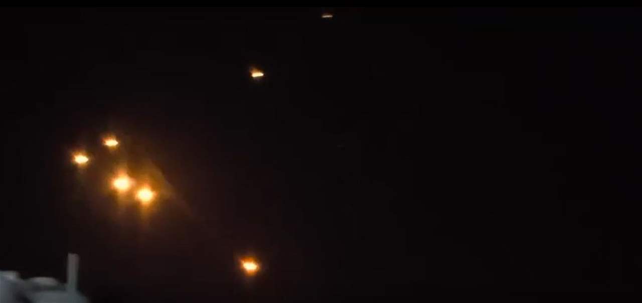 الصواريخ الإيرانية المتجهة الى إسرائيل في سماء لبنان (فيديو)  