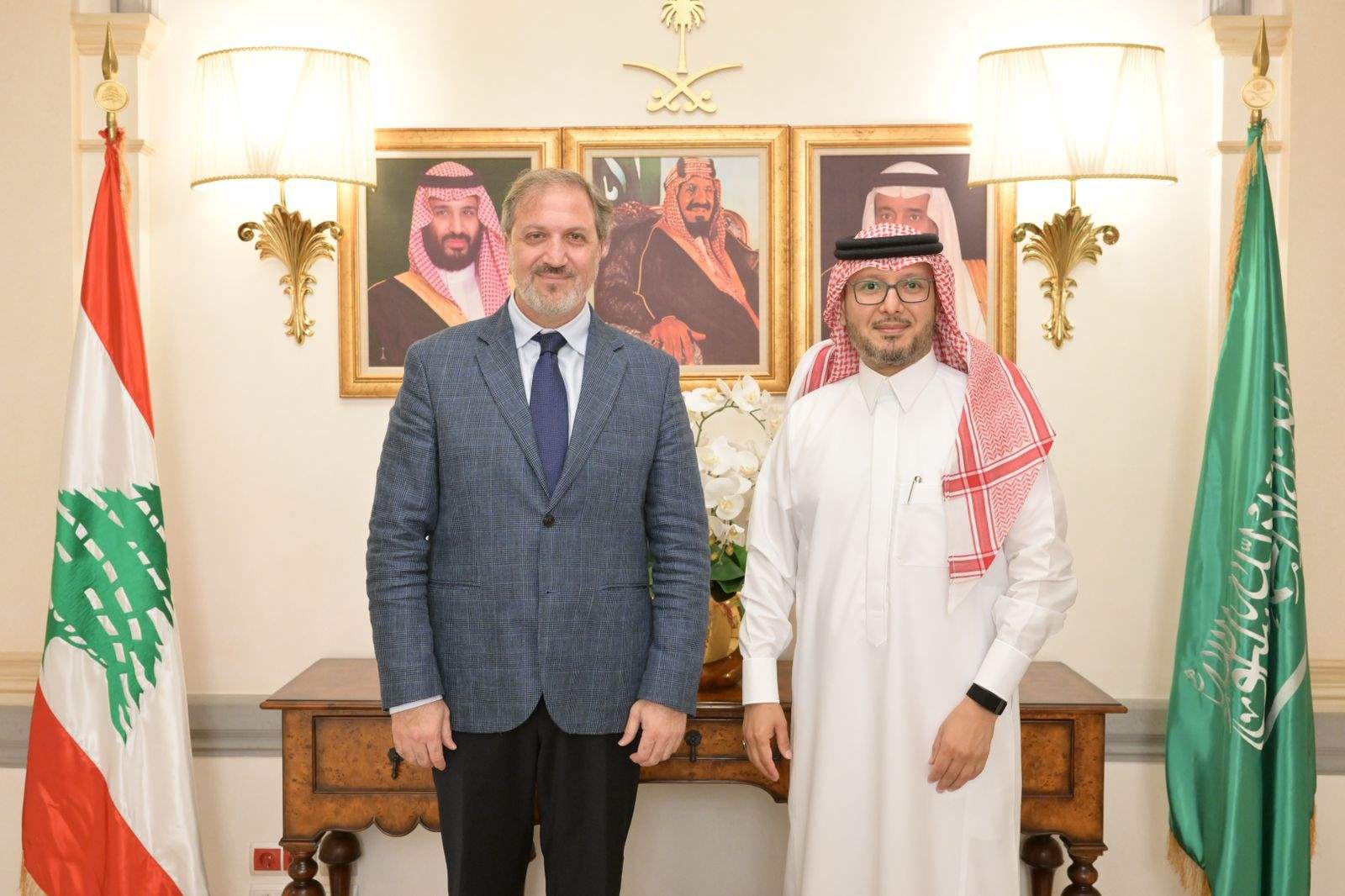 بخاري إستقبل رئيس بلدية بيروت 